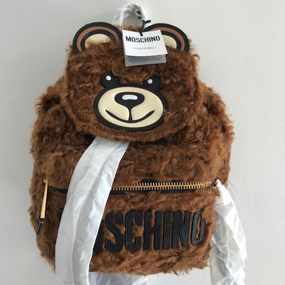 leather teddy bear backpack